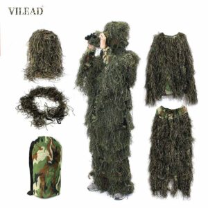 VILEAD-Sniper-Camouflage-Suit-Hunting-Ghillie-Suit-Secretive-Hunting-Clothes-Invisibility-Army-Airsoft-Shooting-Military-Uniform