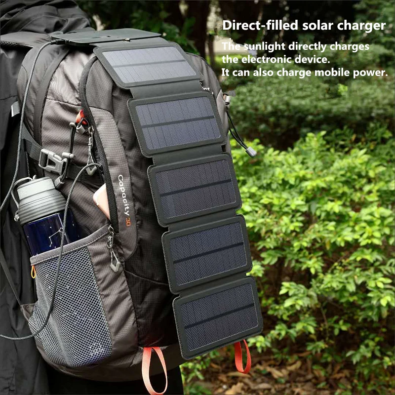 Portable Charger With Solar Panel 