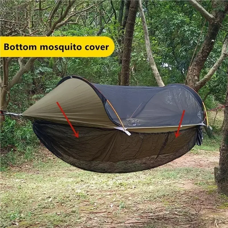 Camping hammock botton mosquito cover