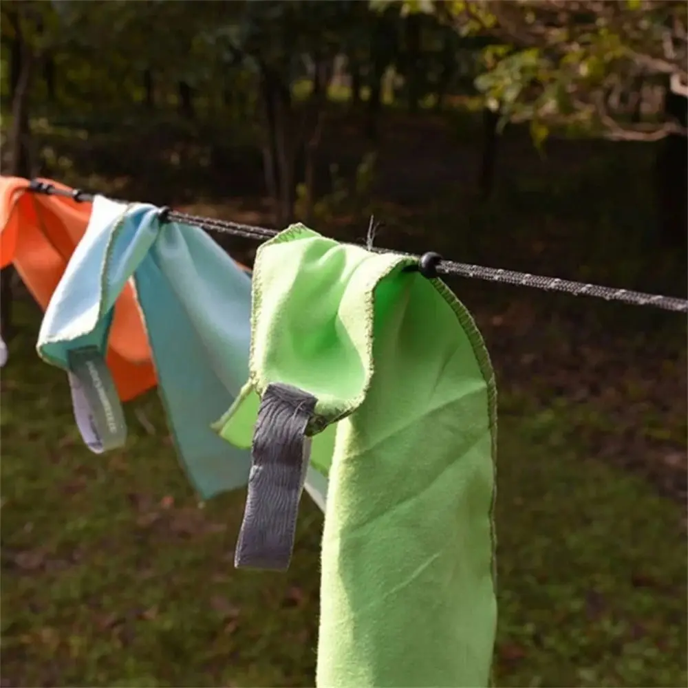 Use Windproof Camping Drying Rope for laundry 