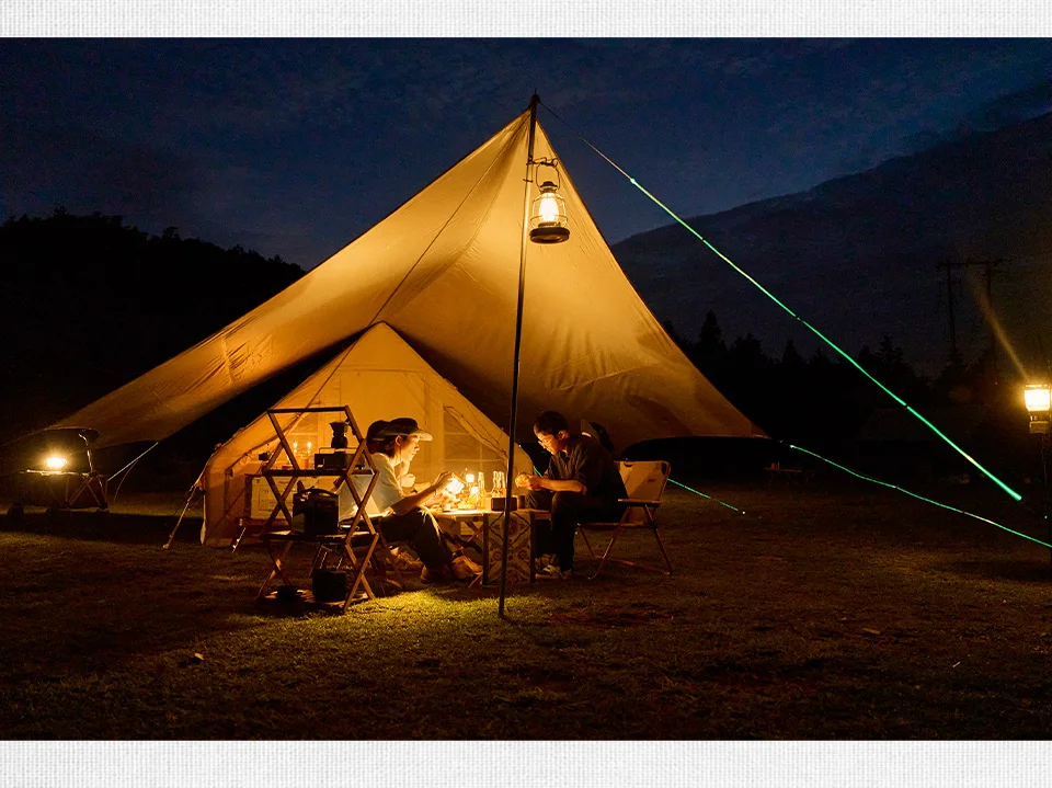 Camping Rope Lights outside example